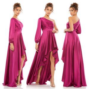 MAC DUGGAL | HIGH LOW ONE SHOULDER FLOWY GOWN #49141
